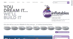 Desktop Screenshot of giantinflatables.com.au